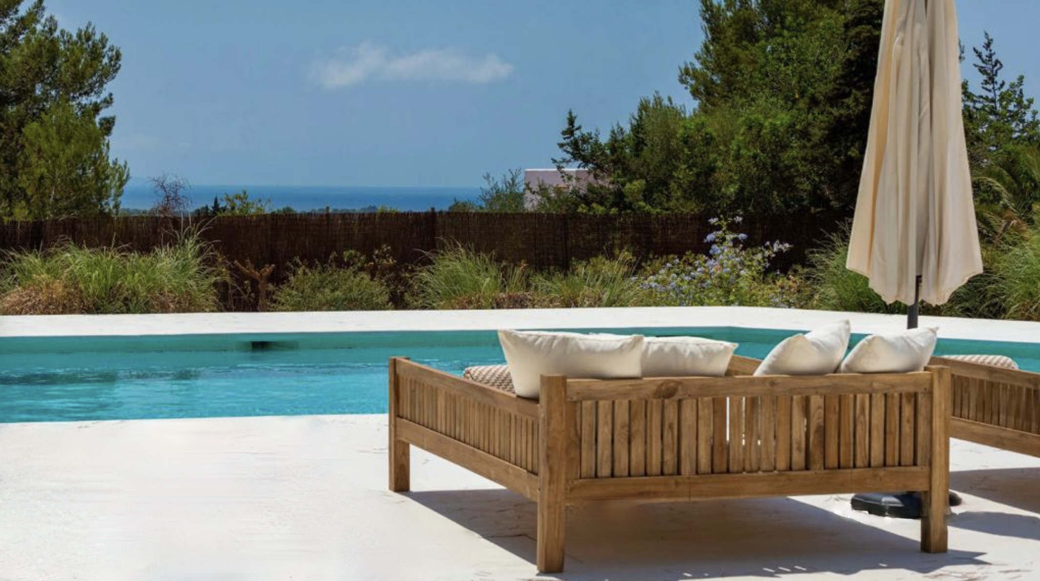 Vue sur Ibiza depuis Villa Natalia