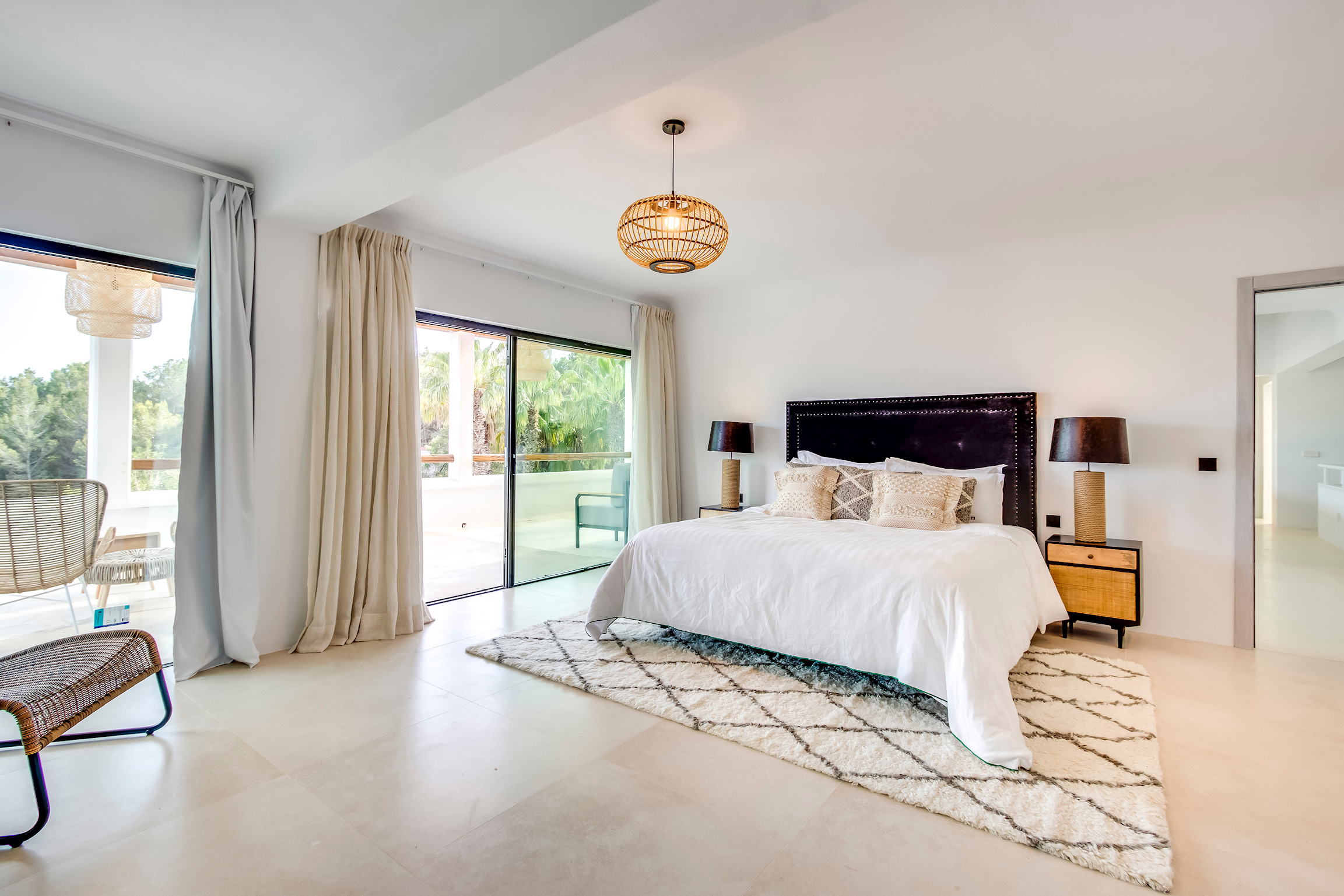 Master suite at Villa Tiki Ibiza
